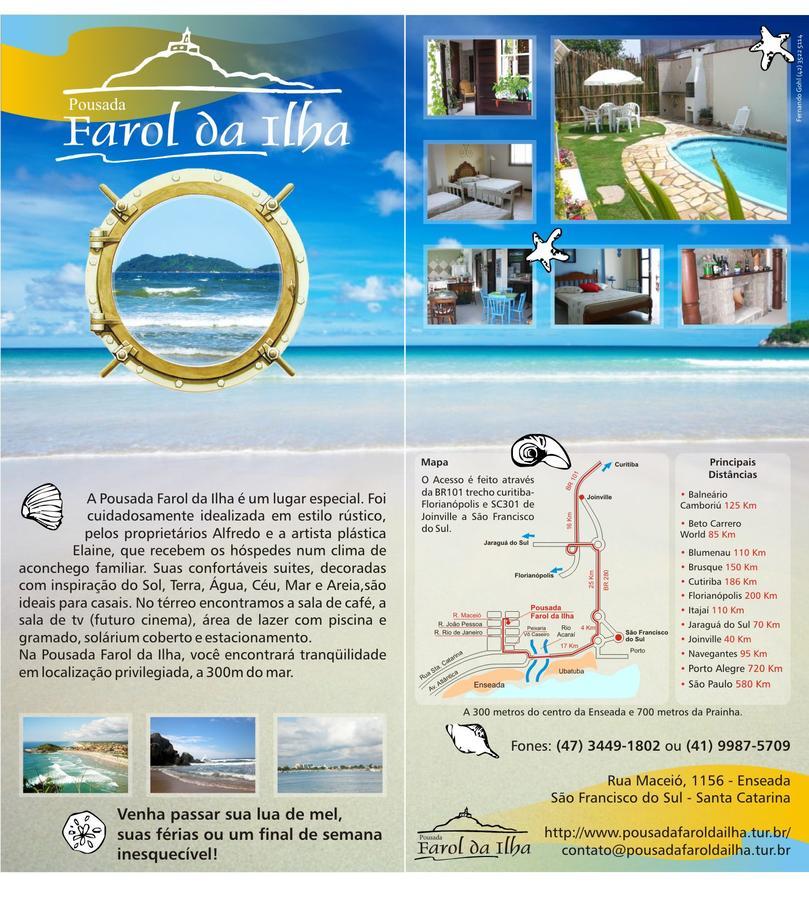 Pousada Farol Da Ilha Residencial Сао Франсиско до Сул Екстериор снимка